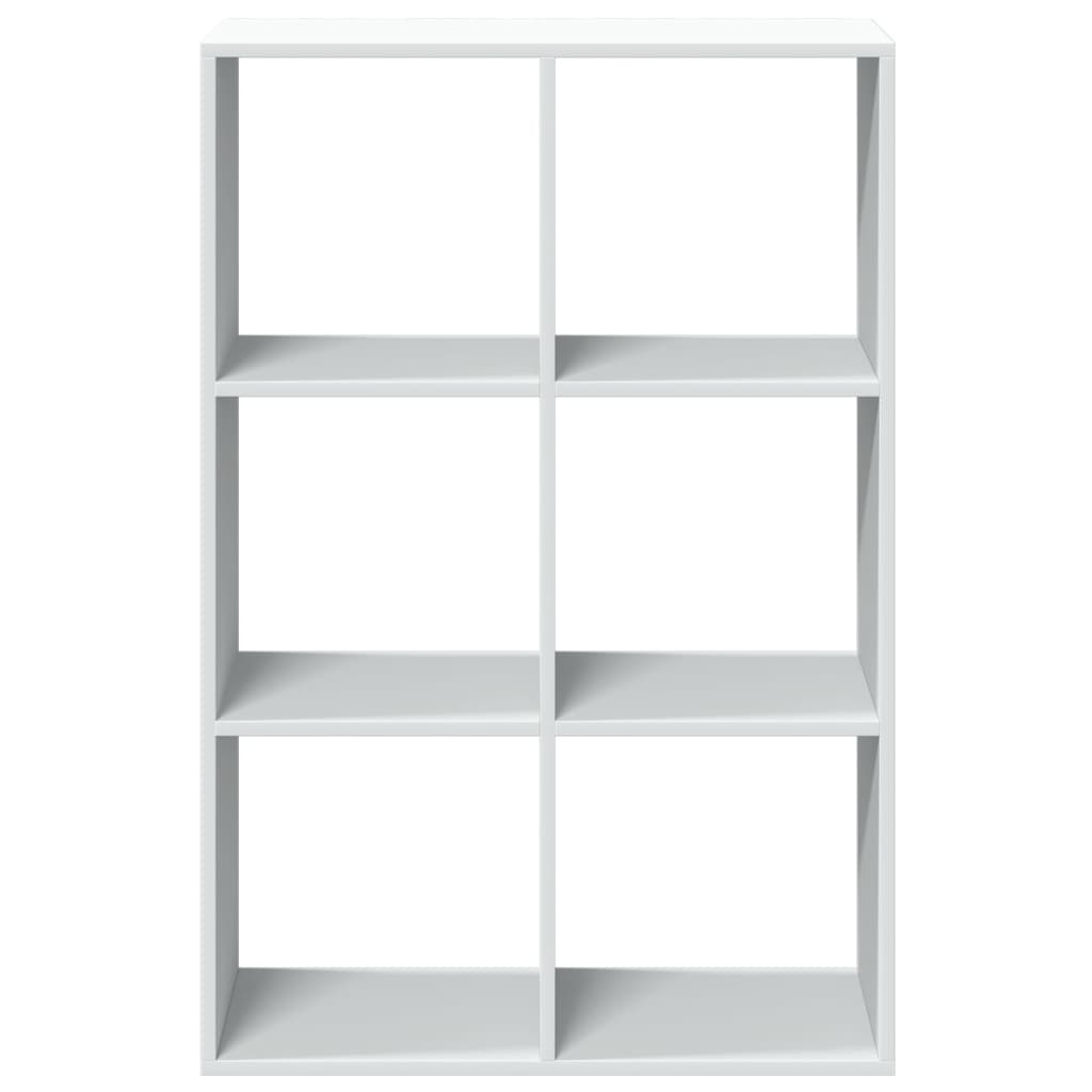 Room Divider Bookcase White 69.5x29x103.5 cm Engineered Wood