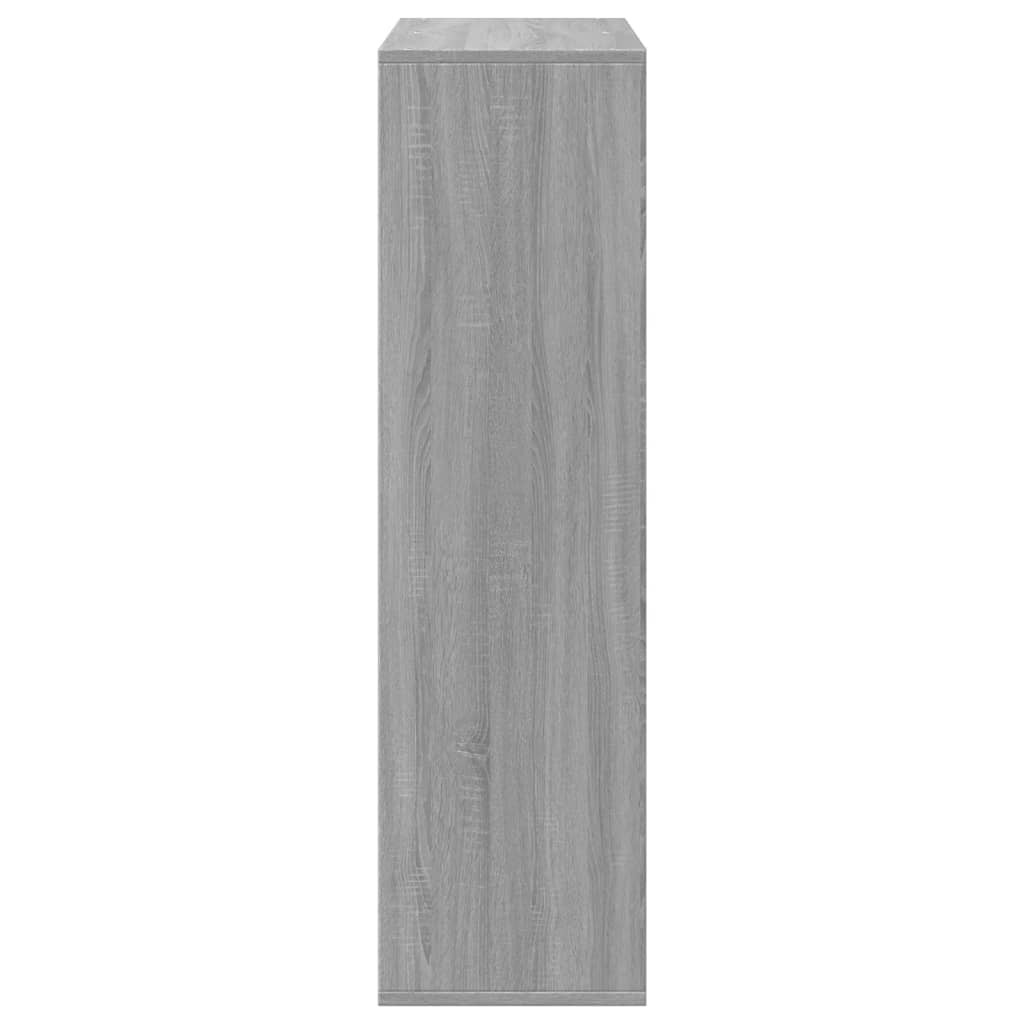 Room Divider Bookcase Grey Sonoma 69.5x29x103.5 cm Engineered Wood