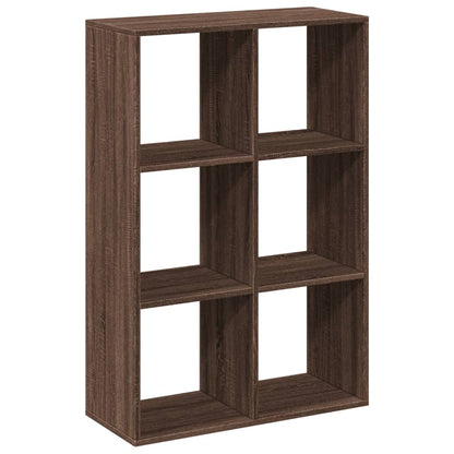 Room Divider Bookcase Brown Oak 69.5x29x103.5 cm Engineered Wood