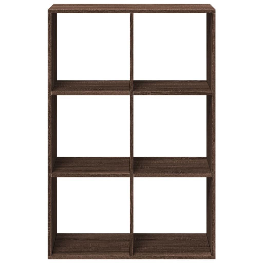 Room Divider Bookcase Brown Oak 69.5x29x103.5 cm Engineered Wood