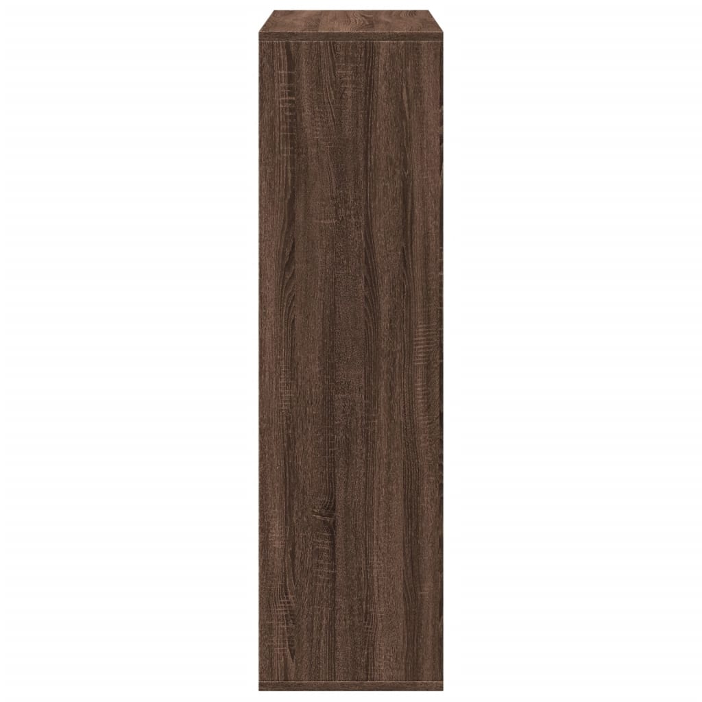 Room Divider Bookcase Brown Oak 69.5x29x103.5 cm Engineered Wood