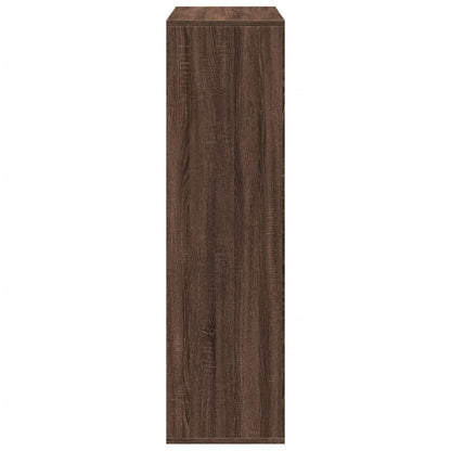 Room Divider Bookcase Brown Oak 69.5x29x103.5 cm Engineered Wood