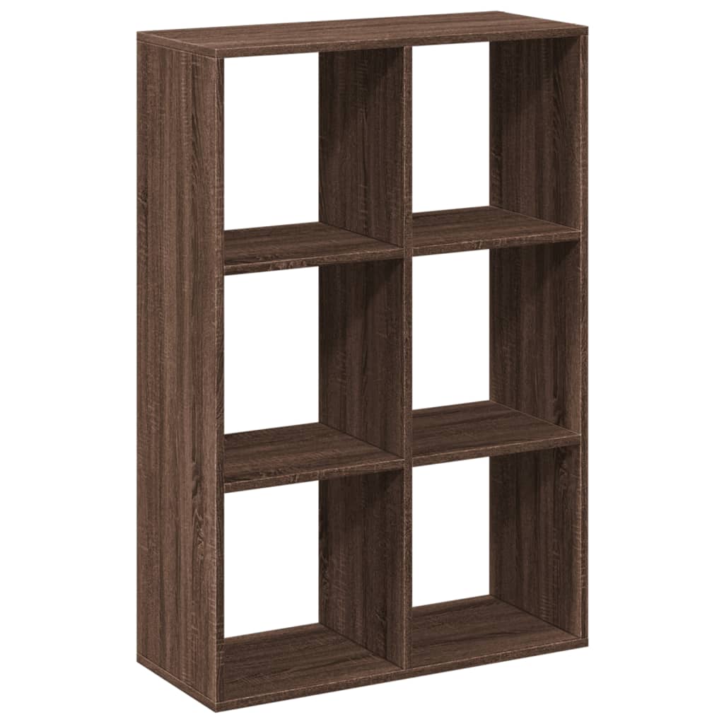 Room Divider Bookcase Brown Oak 69.5x29x103.5 cm Engineered Wood