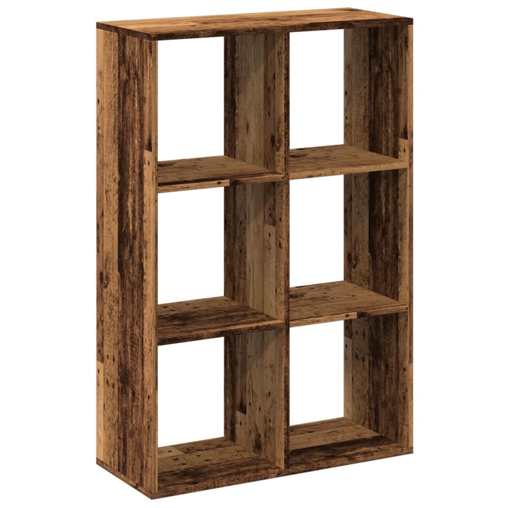 Room Divider Bookcase Old Wood 69.5x29x103.5 cm Engineered Wood