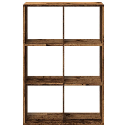 Room Divider Bookcase Old Wood 69.5x29x103.5 cm Engineered Wood