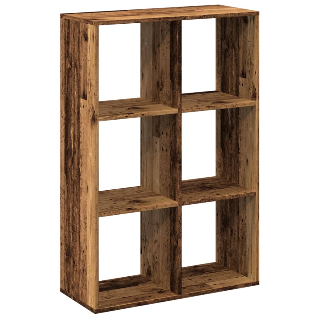 Room Divider Bookcase Old Wood 69.5x29x103.5 cm Engineered Wood