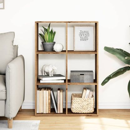 Room Divider Bookcase Artisan Oak 69.5x29x103.5 cm Engineered Wood