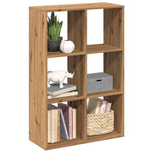 Room Divider Bookcase Artisan Oak 69.5x29x103.5 cm Engineered Wood