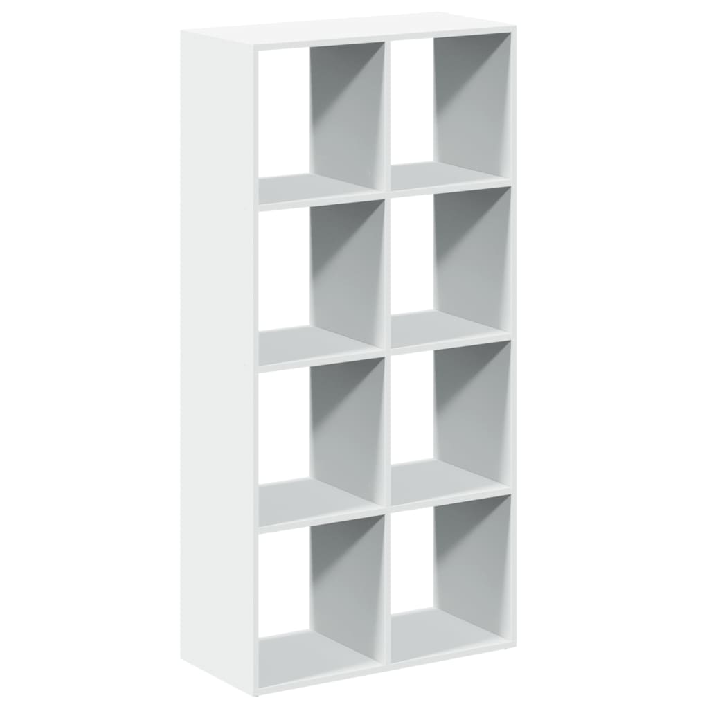 Room Divider Bookcase White 69.5x29x137.5 cm Engineered Wood