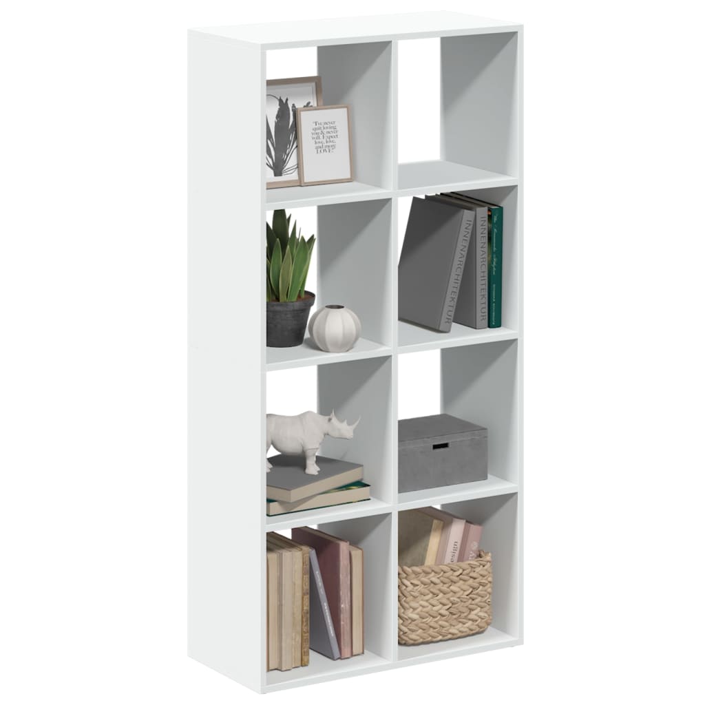 Room Divider Bookcase White 69.5x29x137.5 cm Engineered Wood