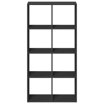 Room Divider Bookcase Black 69.5x29x137.5 cm Engineered Wood