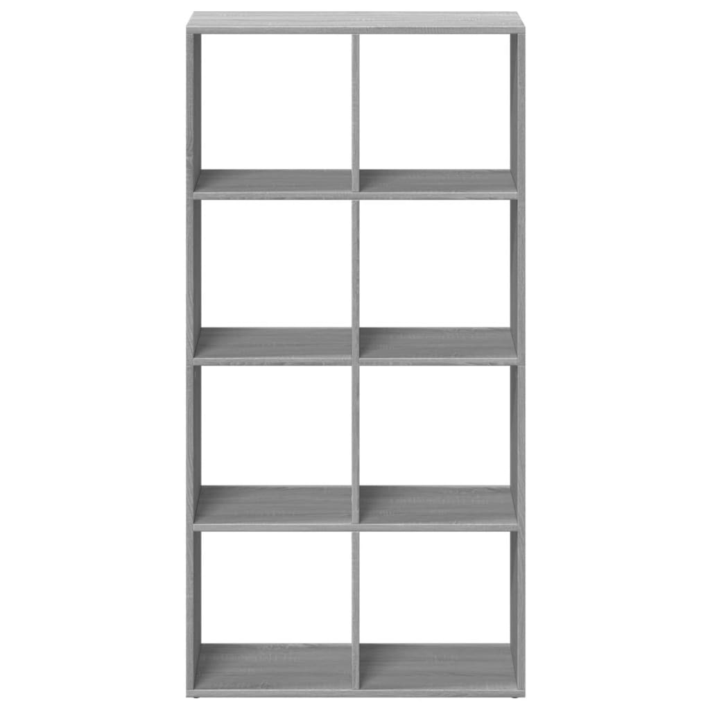 Room Divider Bookcase Grey Sonoma 69.5x29x137.5 cm Engineered Wood