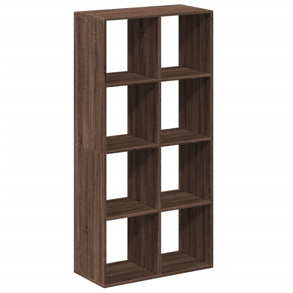 Room Divider Bookcase Brown Oak 69.5x29x137.5 cm Engineered Wood