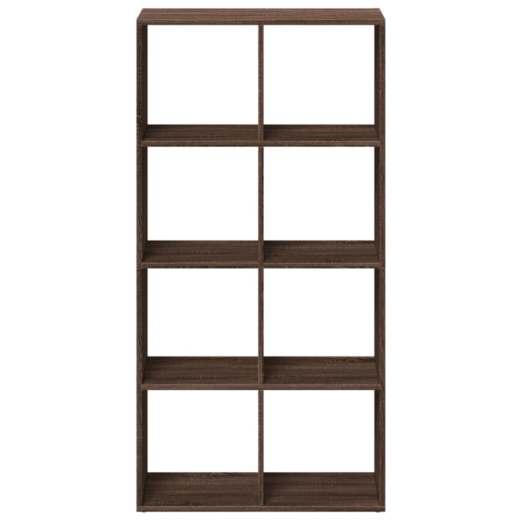 Room Divider Bookcase Brown Oak 69.5x29x137.5 cm Engineered Wood