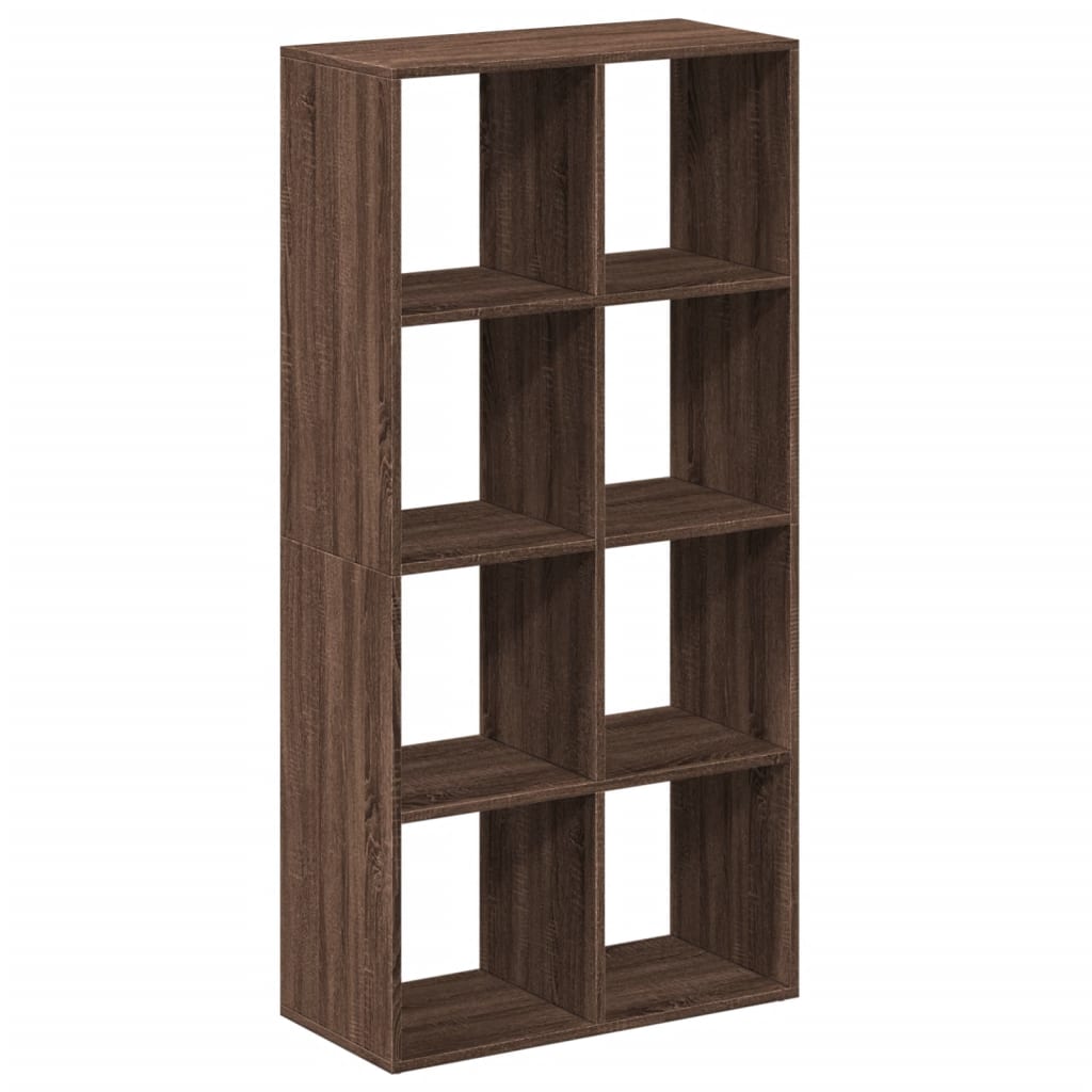 Room Divider Bookcase Brown Oak 69.5x29x137.5 cm Engineered Wood