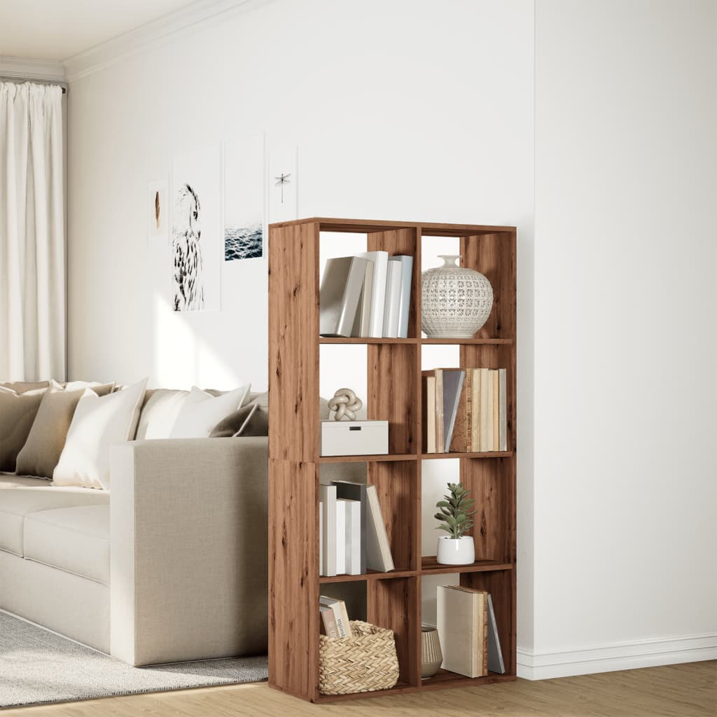 Room Divider Bookcase Artisan Oak 69.5x29x137.5 cm Engineered Wood