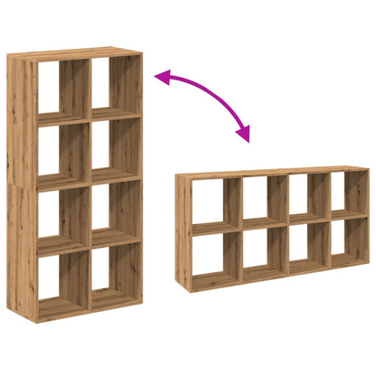 Room Divider Bookcase Artisan Oak 69.5x29x137.5 cm Engineered Wood