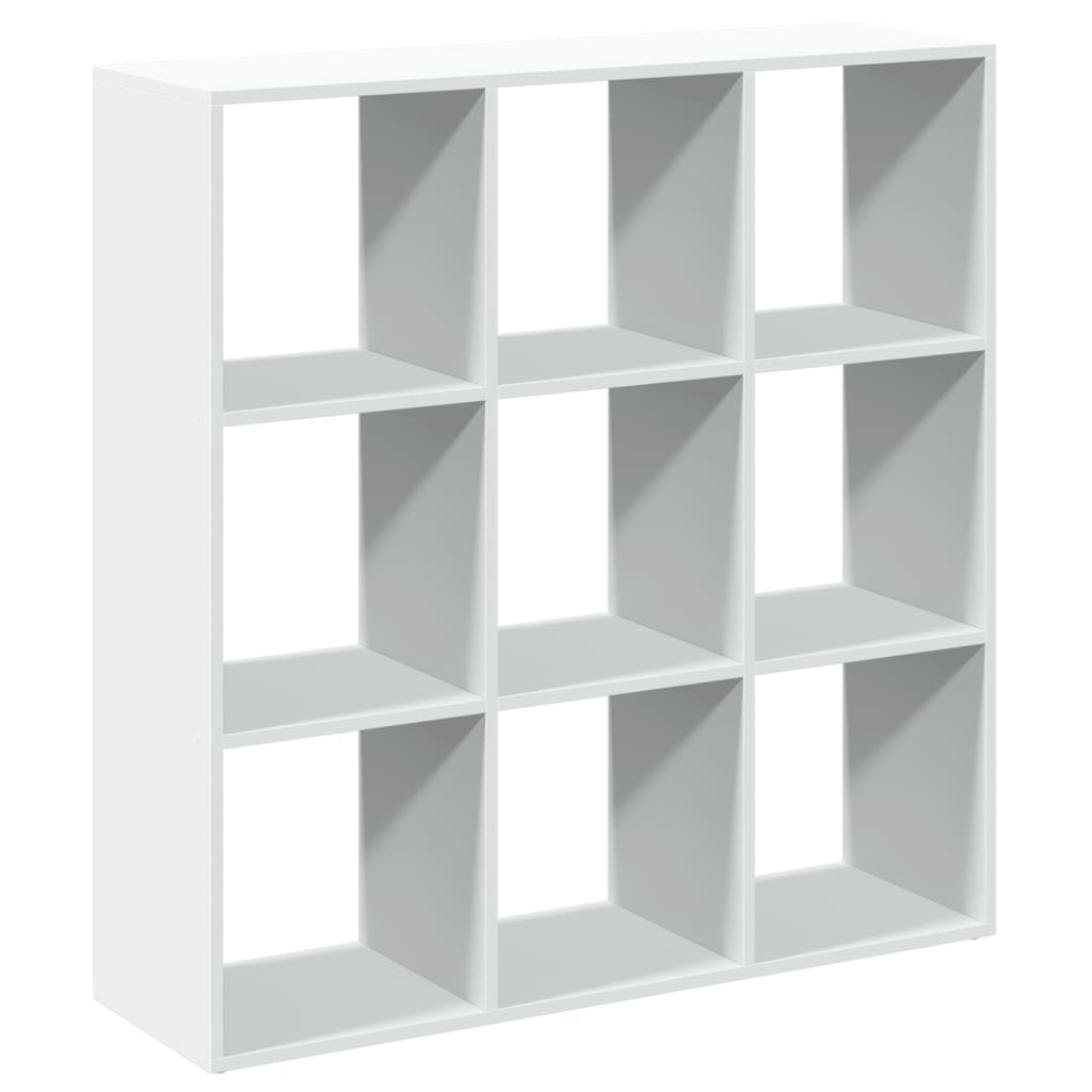 Room Divider Bookcase White 102x29x103.5 cm Engineered Wood