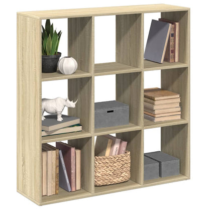 Room Divider Bookcase Sonoma Oak 102x29x103.5 cm Engineered Wood