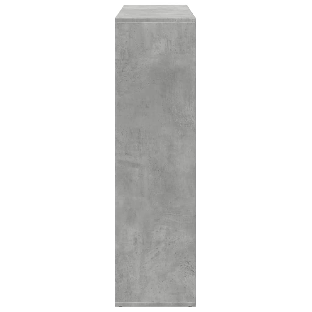 Room Divider Bookcase Concrete Grey 102x29x103.5 cm Engineered Wood