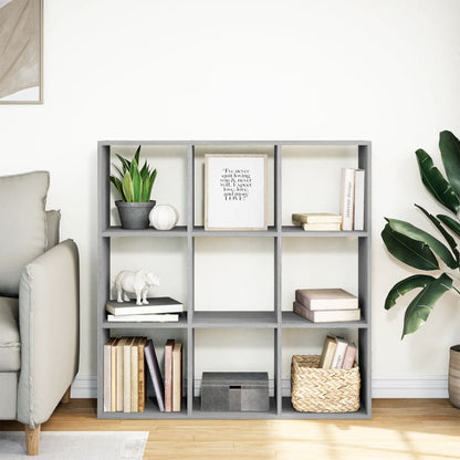 Room Divider Bookcase Grey Sonoma 102x29x103.5 cm Engineered Wood