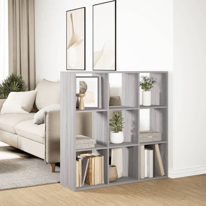 Room Divider Bookcase Grey Sonoma 102x29x103.5 cm Engineered Wood