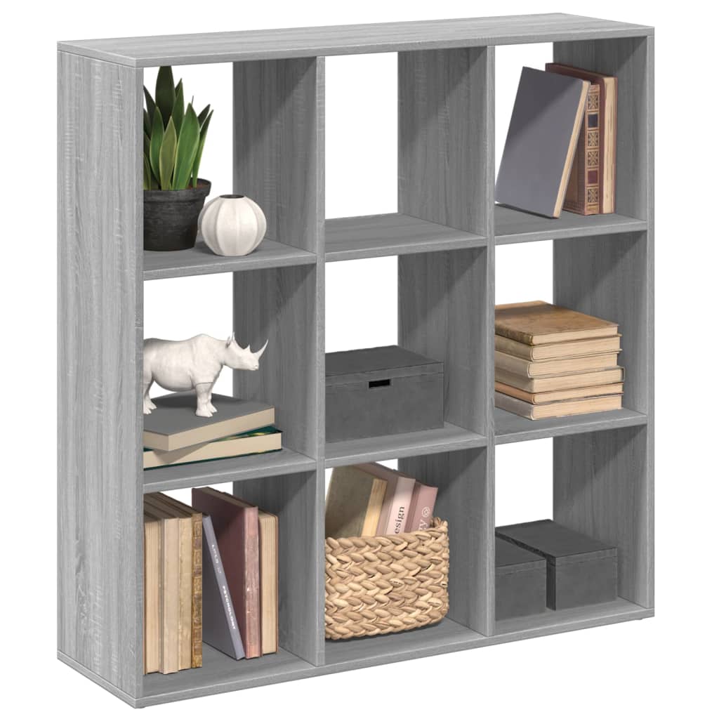 Room Divider Bookcase Grey Sonoma 102x29x103.5 cm Engineered Wood