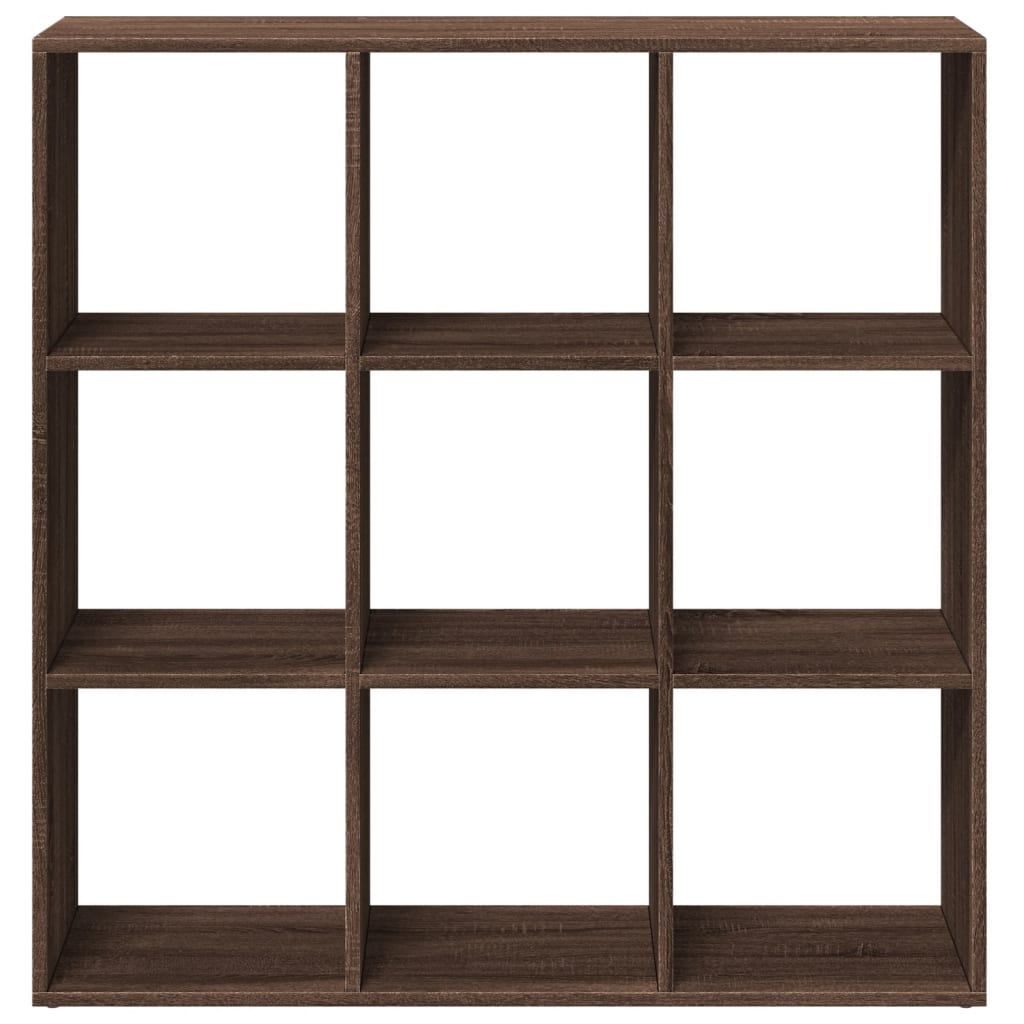 Room Divider Bookcase Brown Oak 102x29x103.5 cm Engineered Wood