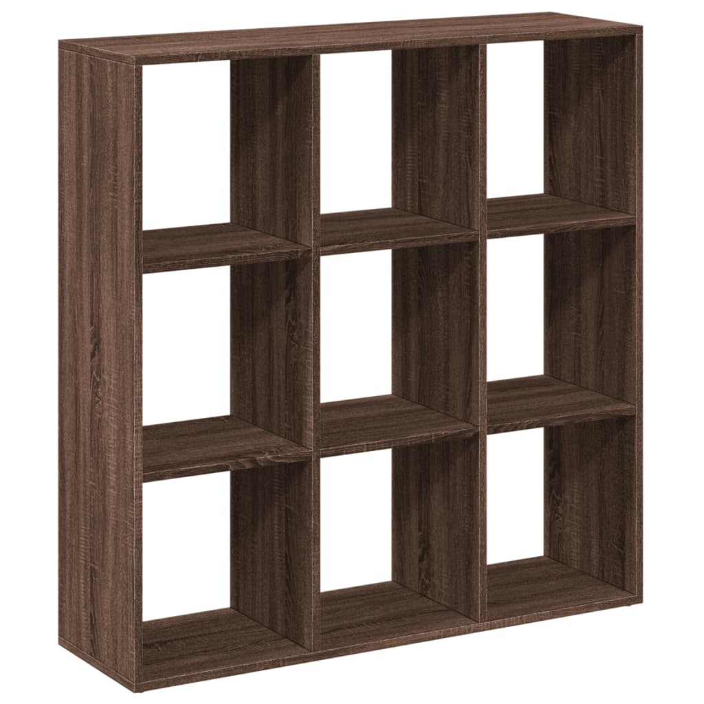 Room Divider Bookcase Brown Oak 102x29x103.5 cm Engineered Wood