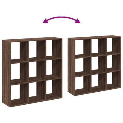 Room Divider Bookcase Brown Oak 102x29x103.5 cm Engineered Wood