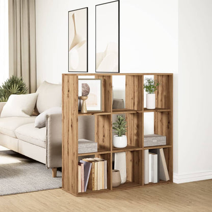 Room Divider Bookcase Artisan Oak 102x29x103.5 cm Engineered Wood