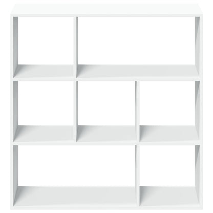 Room Divider Bookcase White 102x29x103.5 cm Engineered Wood