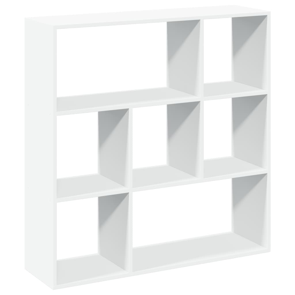 Room Divider Bookcase White 102x29x103.5 cm Engineered Wood