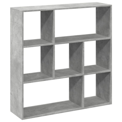 Room Divider Bookcase Concrete Grey 102x29x103.5 cm Engineered Wood