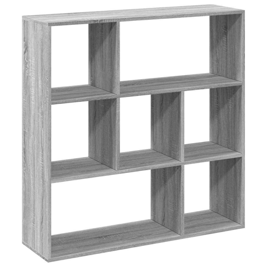 Room Divider Bookcase Grey Sonoma 102x29x103.5 cm Engineered Wood