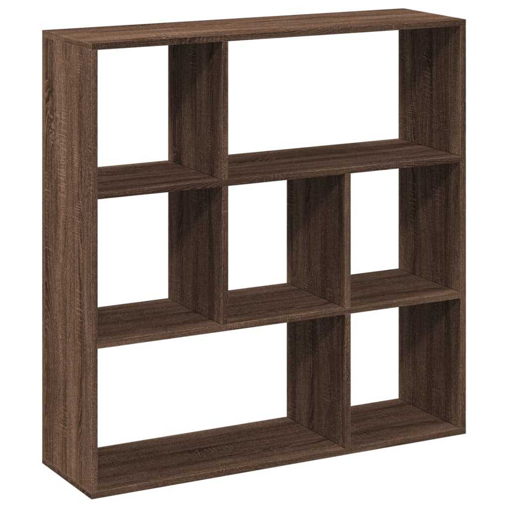 Room Divider Bookcase Brown Oak 102x29x103.5 cm Engineered Wood