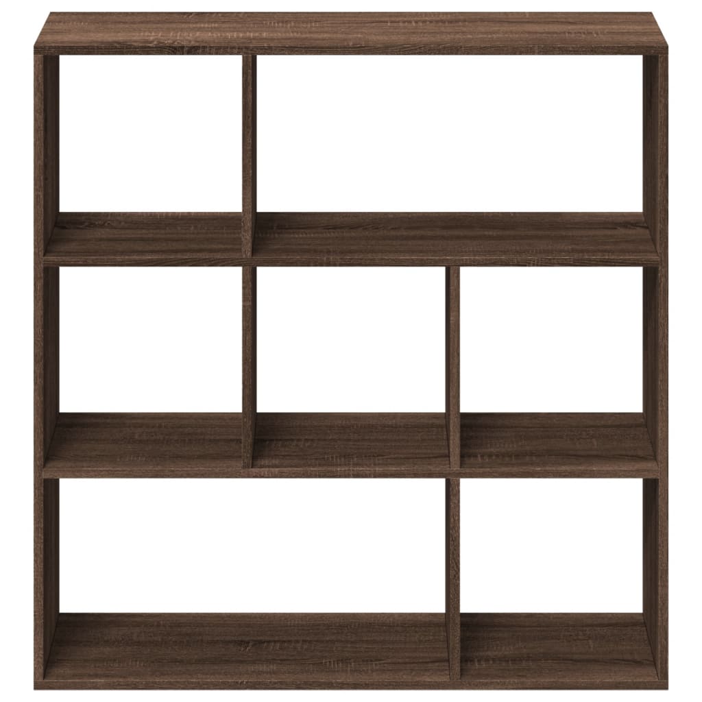 Room Divider Bookcase Brown Oak 102x29x103.5 cm Engineered Wood