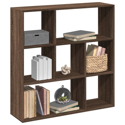 Room Divider Bookcase Brown Oak 102x29x103.5 cm Engineered Wood