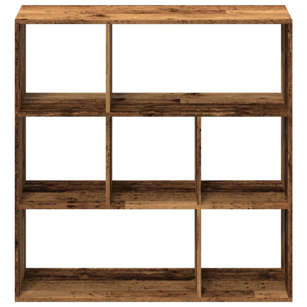 Room Divider Bookcase Old Wood 102x29x103.5 cm Engineered Wood