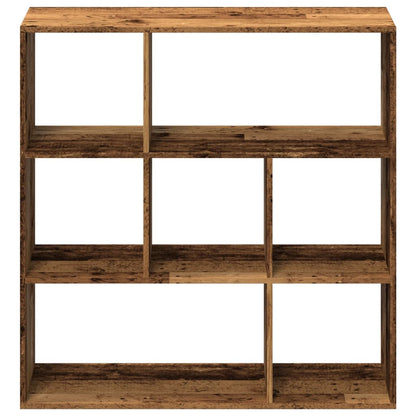 Room Divider Bookcase Old Wood 102x29x103.5 cm Engineered Wood