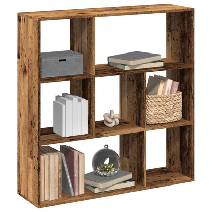 Room Divider Bookcase Old Wood 102x29x103.5 cm Engineered Wood