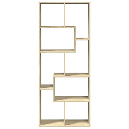 Room Divider Bookcase Sonoma Oak 67x25x161.5 cm Engineered Wood