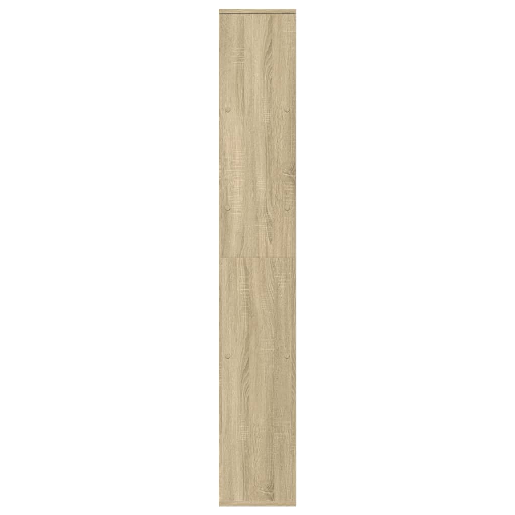 Room Divider Bookcase Sonoma Oak 67x25x161.5 cm Engineered Wood