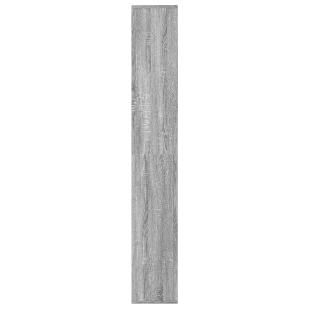 Room Divider Bookcase Grey Sonoma 67x25x161.5 cm Engineered Wood