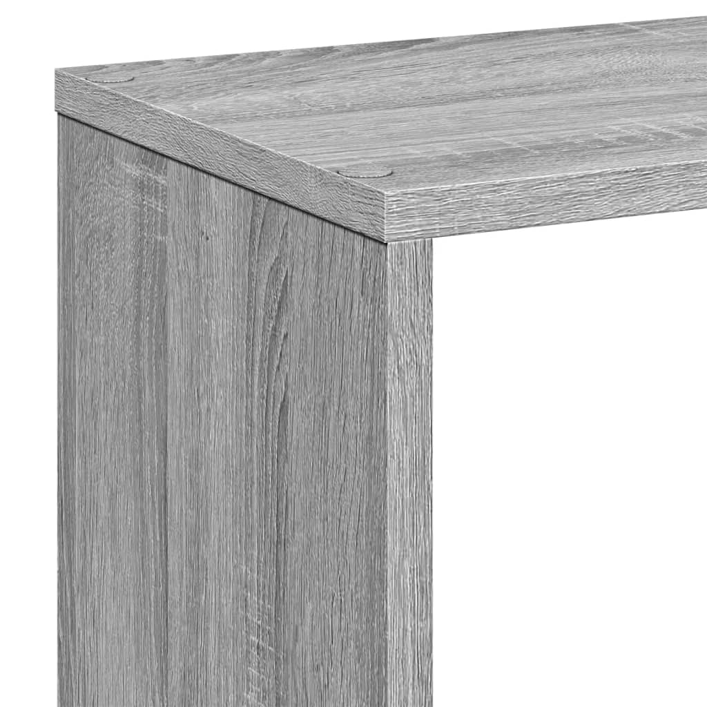 Room Divider Bookcase Grey Sonoma 67x25x161.5 cm Engineered Wood