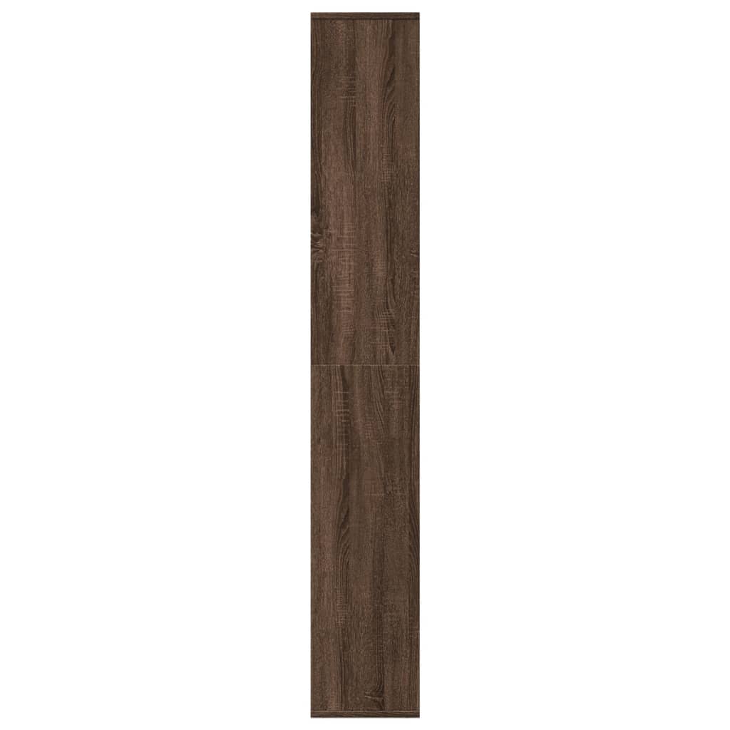 Room Divider Bookcase Brown Oak 67x25x161.5 cm Engineered Wood