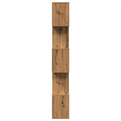 Room Divider Bookcase 5-Tier Artisan Oak 70x24x161 cm Engineered Wood