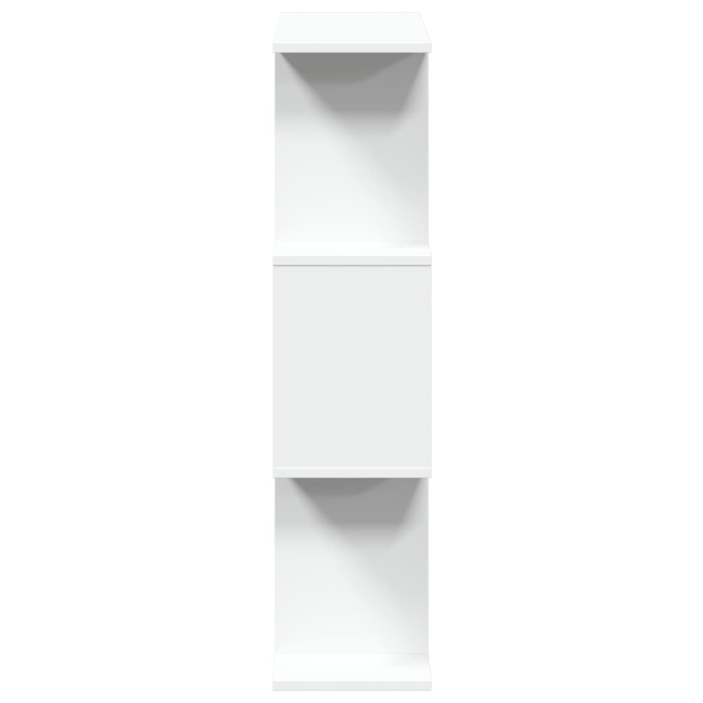 Room Divider Bookcase 3-Tier White 70x24x97 cm Engineered Wood