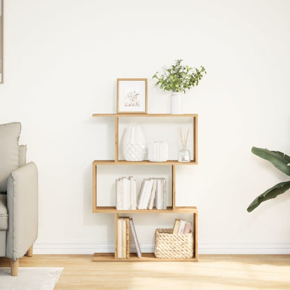 Room Divider Bookcase 3-Tier Artisan Oak 70x24x97 cm Engineered Wood