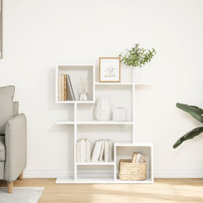 Room Divider Bookcase White 92x29x112 cm Engineered Wood